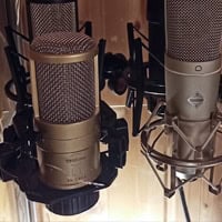 WeissKlang Mikrofon mit Popfilter und Kopfhörern