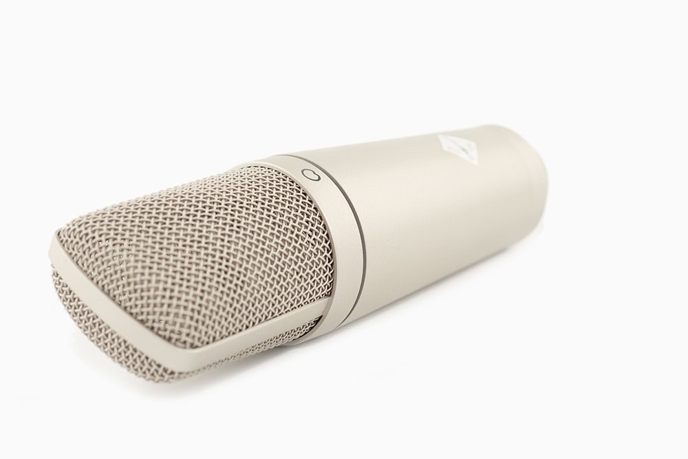 Close-up of the WeissKlang V13 microphone grille