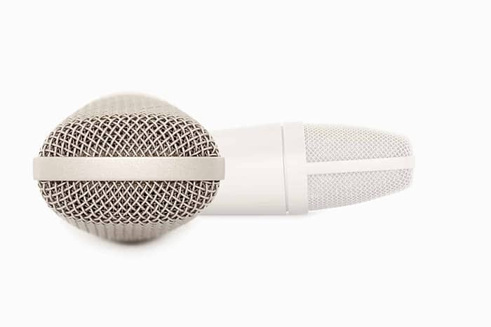 Front and side views of the WeissKlang V13 microphone grille