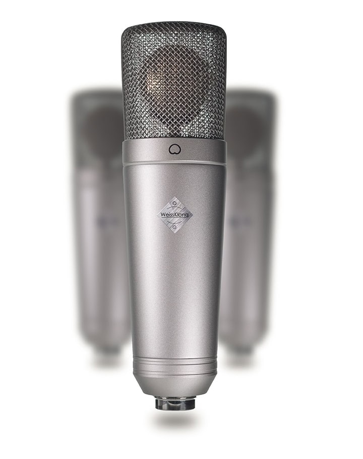 WeissKlang V17 large-diaphragm condenser microphone in champagne